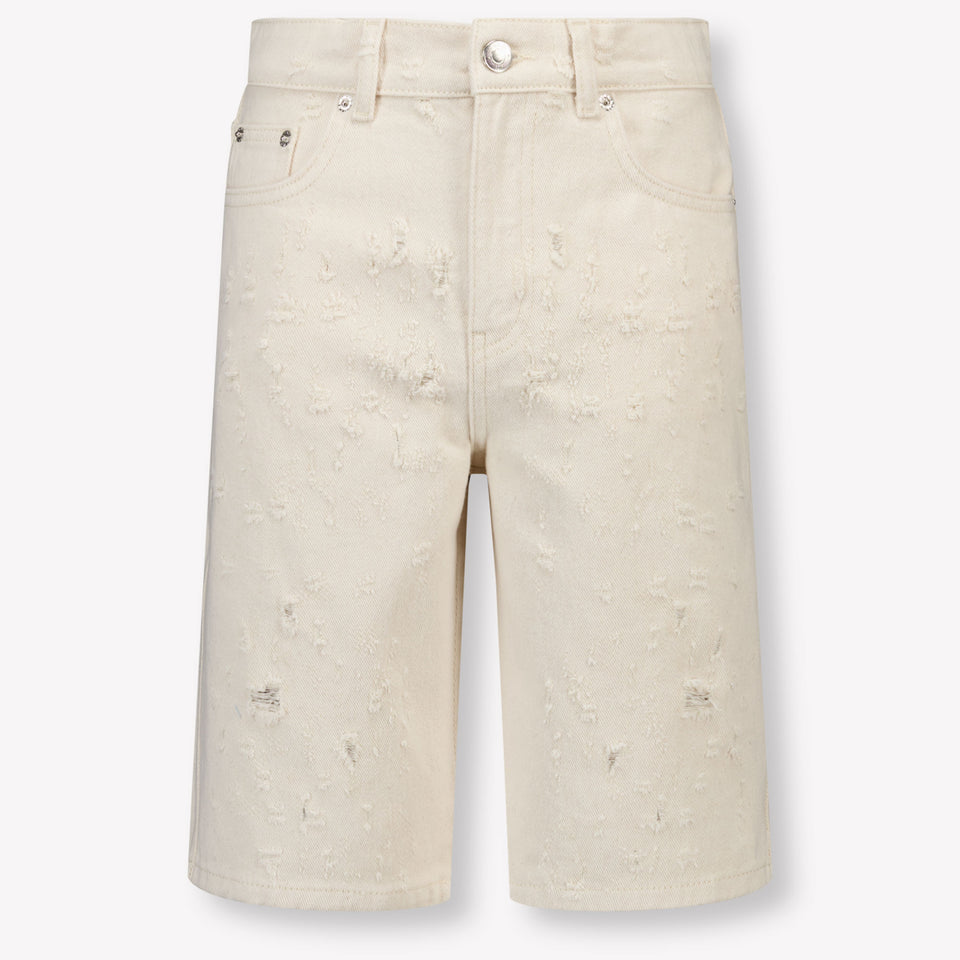 MSGM Kinder Jongens Shorts In Off White