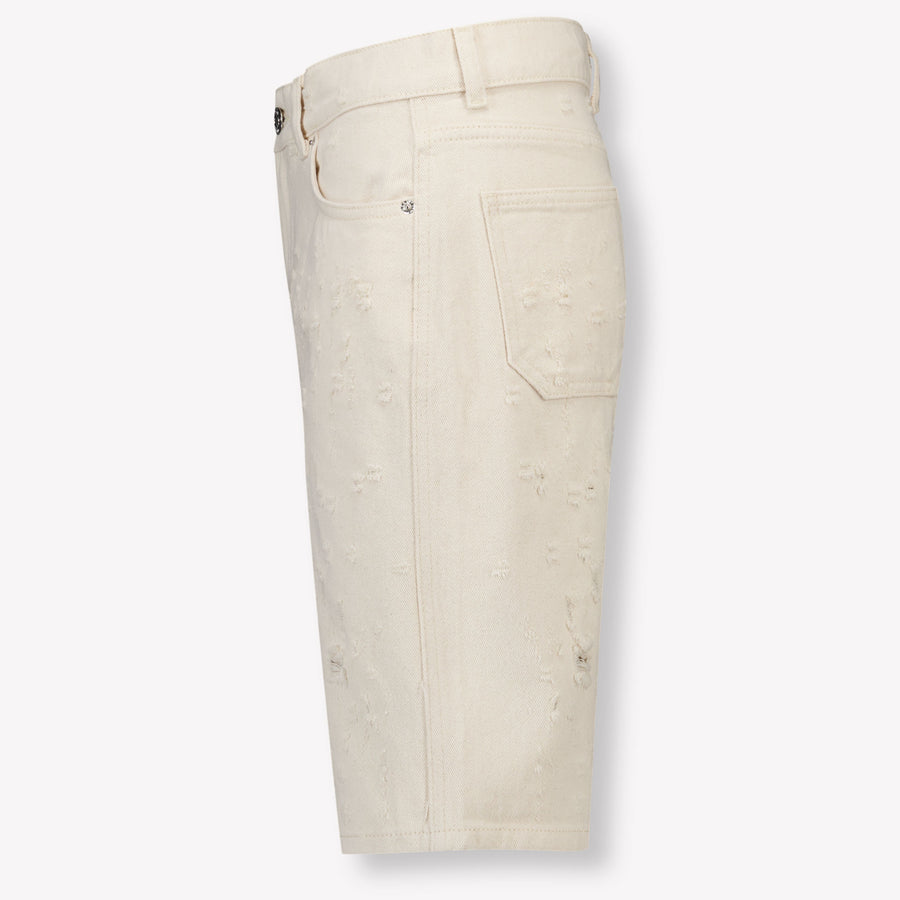 MSGM Kids Boys Shorts In OffWhite