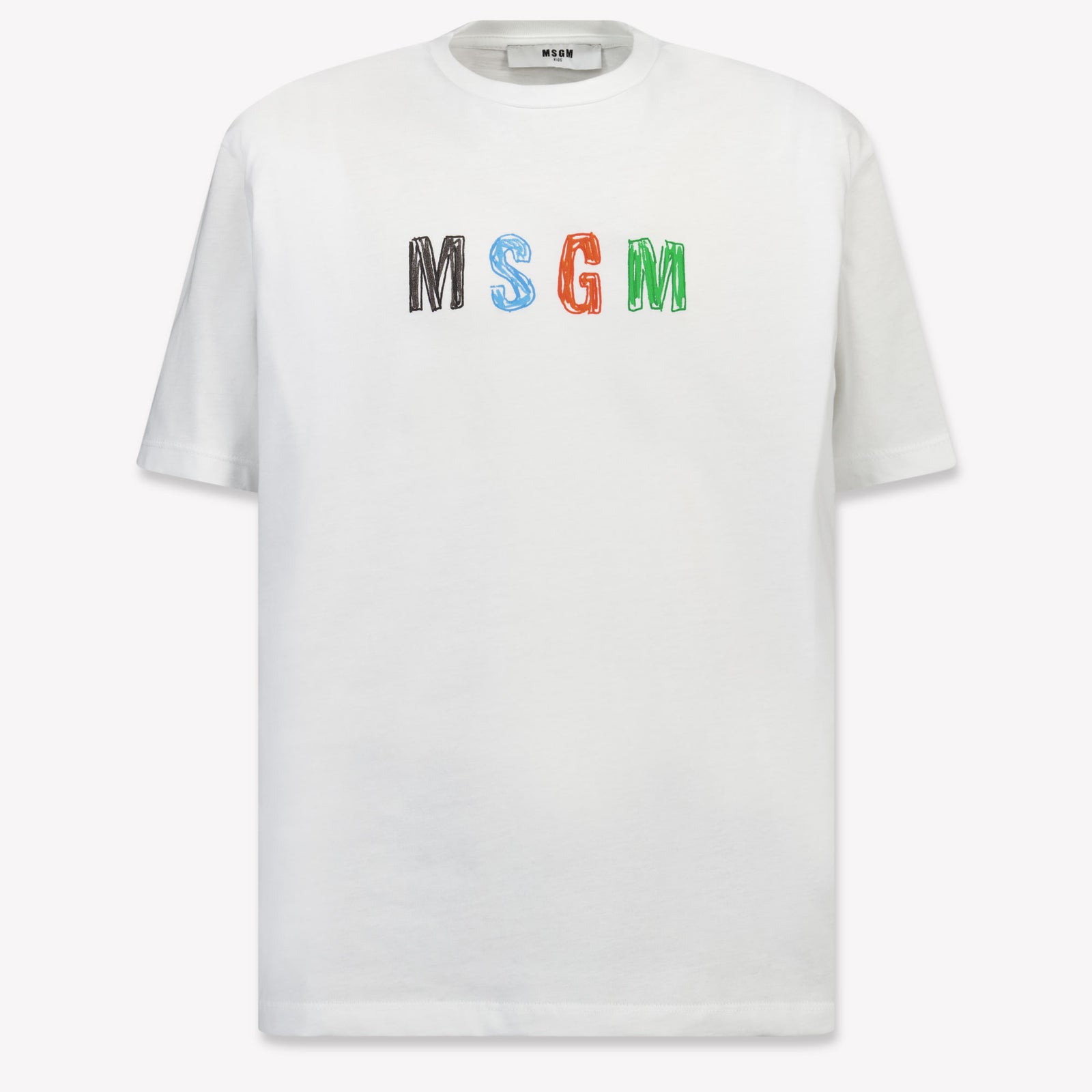 MSGM Kinder Jongens T-Shirt in Creme