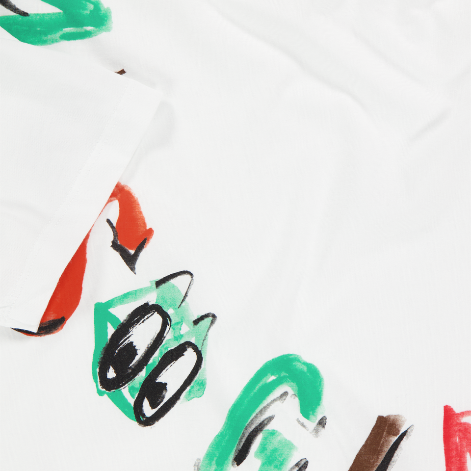 MSGM Kids Boys T-Shirt In White