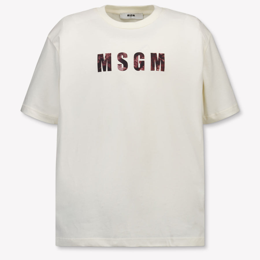 MSGM Boys T-Shirt in Off-White