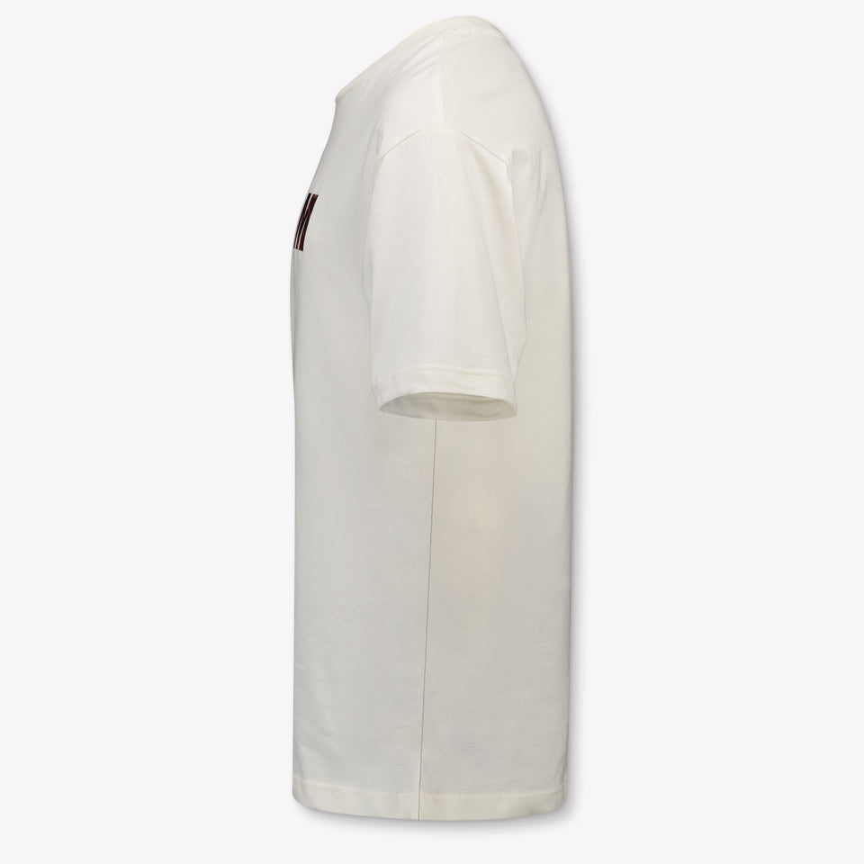 MSGM Kinder Jongens T-Shirt In Off White