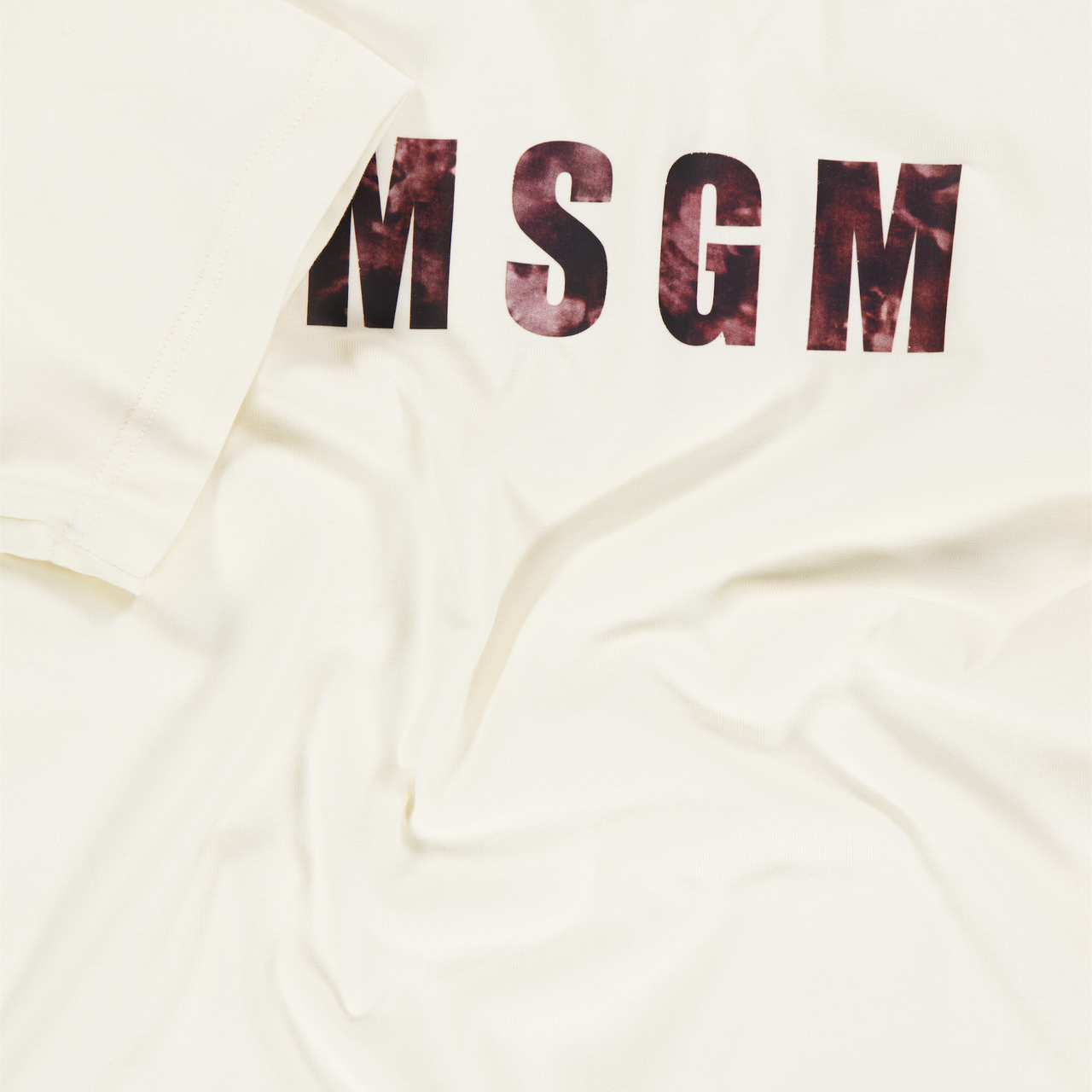 MSGM Kids Boys T-Shirt In OffWhite