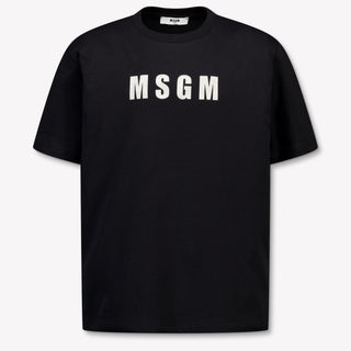 MSGM Kinder Jongens T-Shirt In Zwart