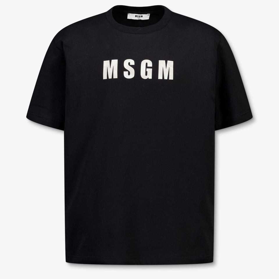 MSGM Kinder Jongens T-Shirt In Zwart