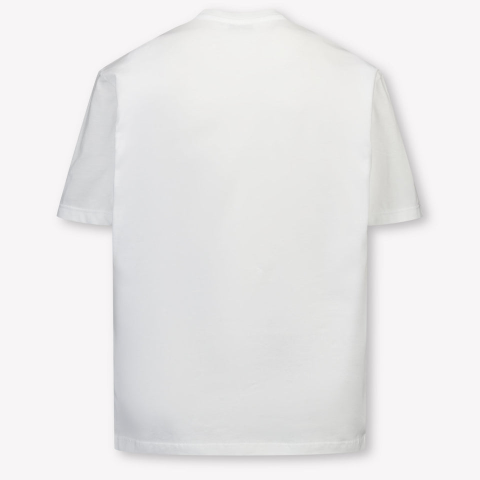 MSGM Kids Boys T-Shirt In White