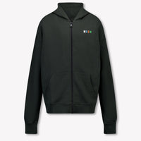 MSGM Kids Boys Cardigan In Black