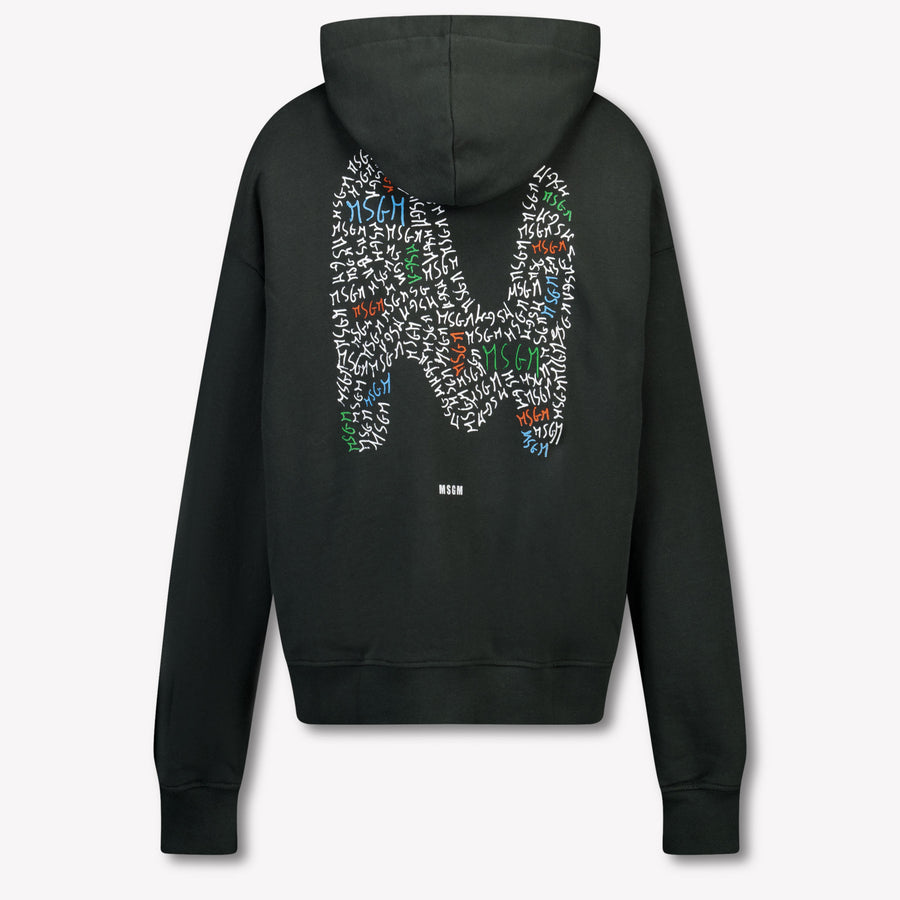 MSGM Kids Boys Cardigan In Black