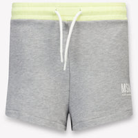 MSGM Kids Girls Shorts In Gray