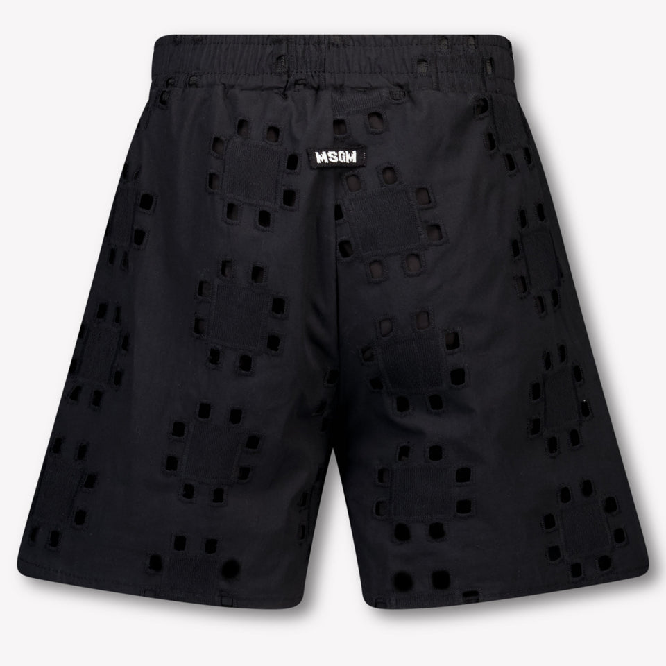 MSGM Kinder Meisjes Shorts In Zwart