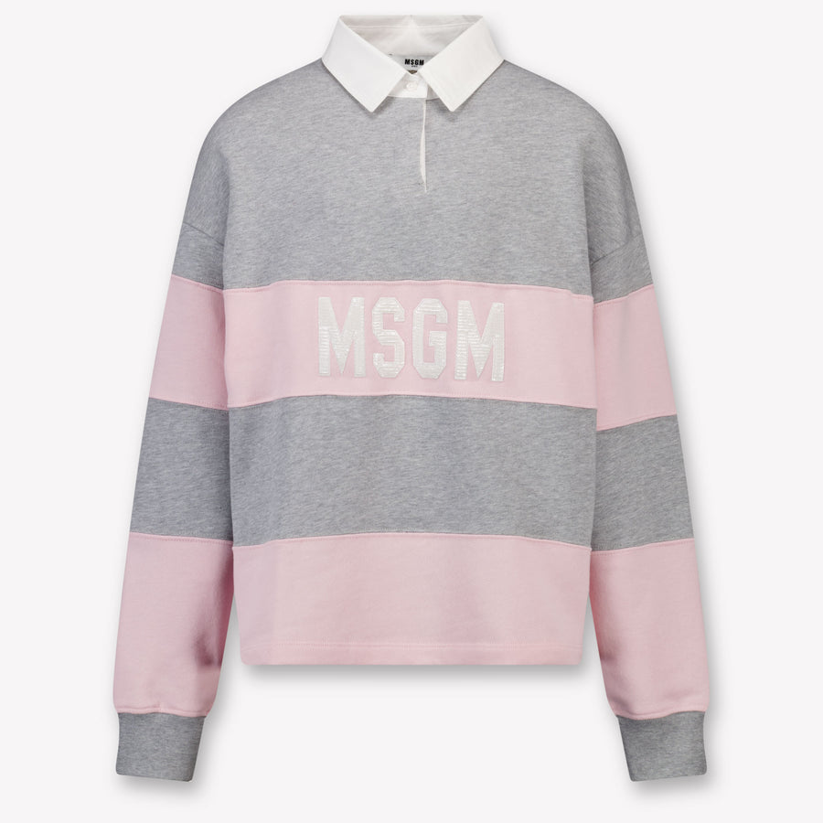 MSGM Girls Sweater in Light Pink