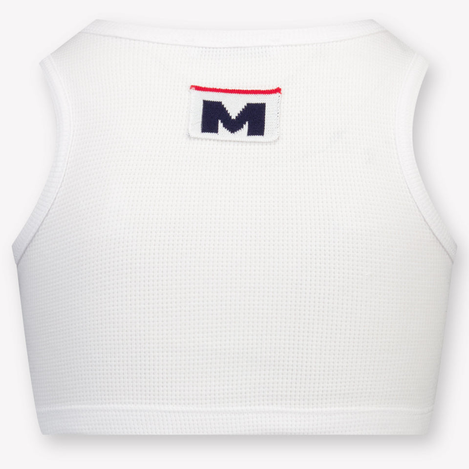 MSGM Kids Girls T-Shirt In White