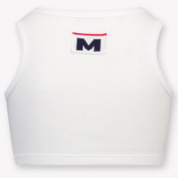 MSGM Kids Girls T-Shirt In White