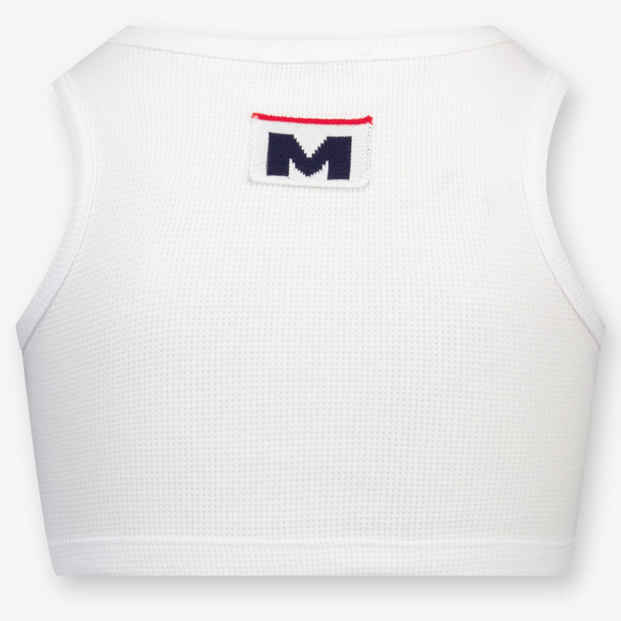 MSGM Kids Girls T-Shirt In White