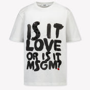 MSGM Kids Girls T-Shirt In White