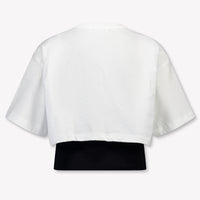 MSGM Kids Girls T-Shirt In White