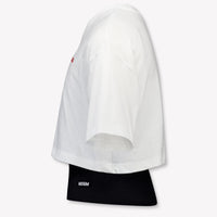 MSGM Kids Girls T-Shirt In White