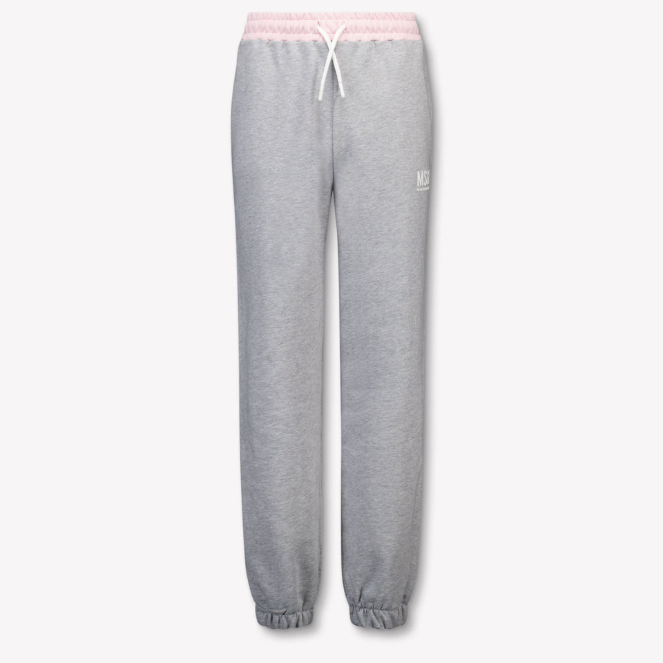 MSGM Kids Girls Pants In Gray