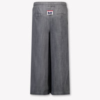 MSGM Kids Unisex Pants In Dark Gray