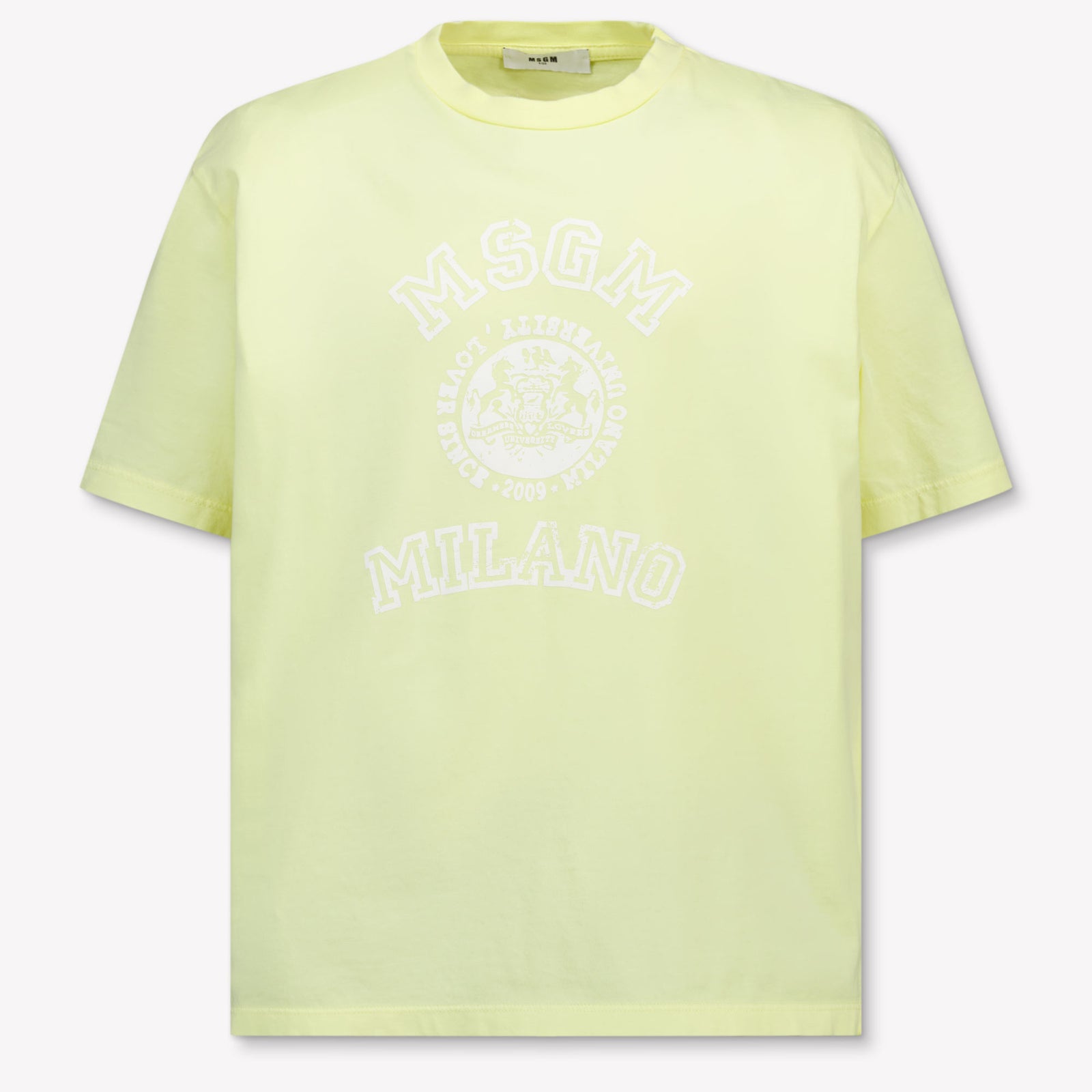 MSGM Kids Unisex T-Shirt In Yellow
