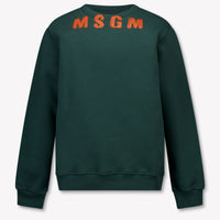 MSGM Kinder Jongens Trui In Donker Groen