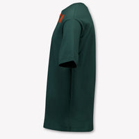 MSGM Kids Boys T-Shirt In Dark Green