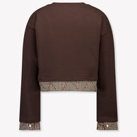 MSGM Kids Girls Sweater In Brown