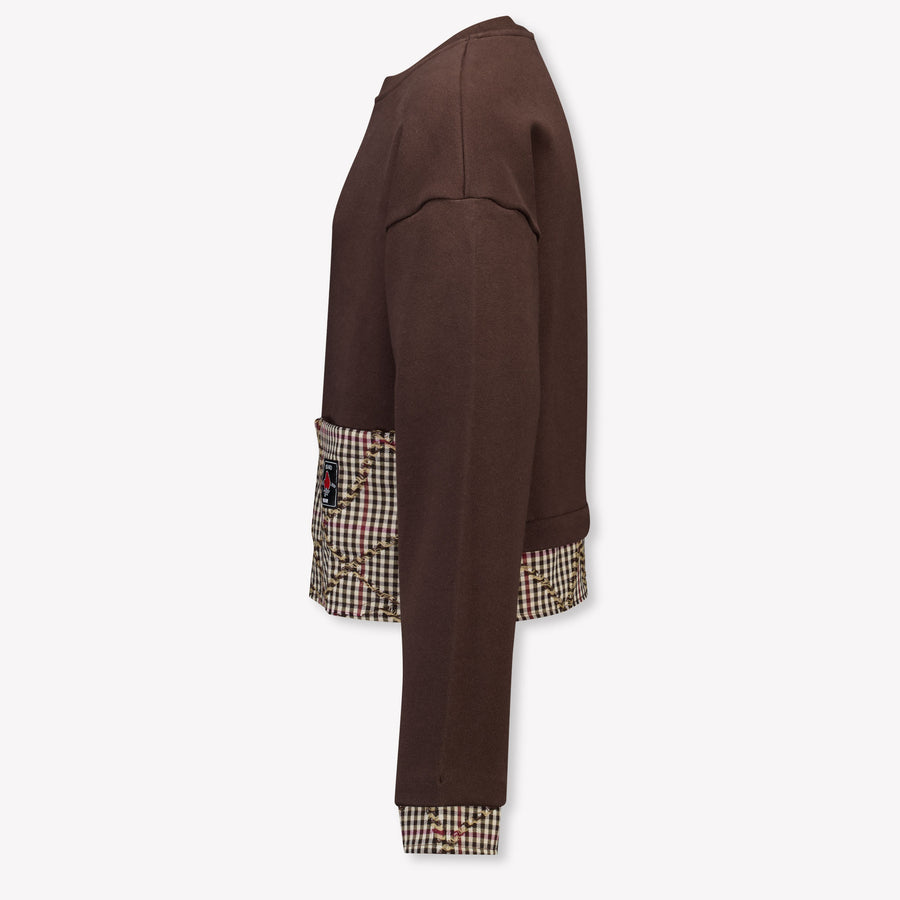 MSGM Kids Girls Sweater In Brown
