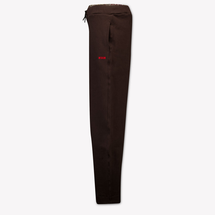 MSGM Kids Girls Pants In Brown