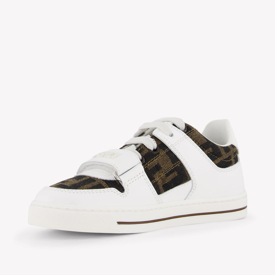 Fendi Unisex Sneakers In Wit