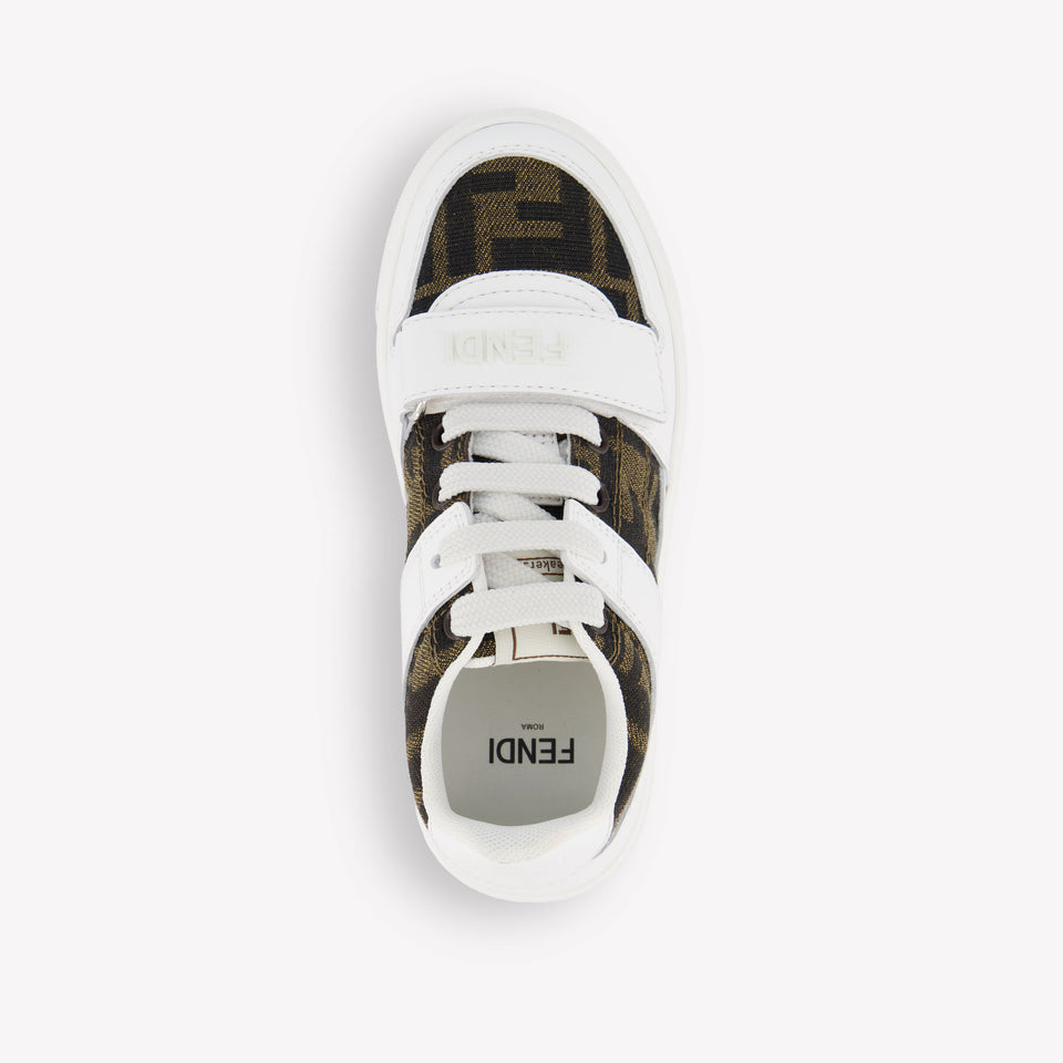 Fendi Unisex Sneakers In Wit