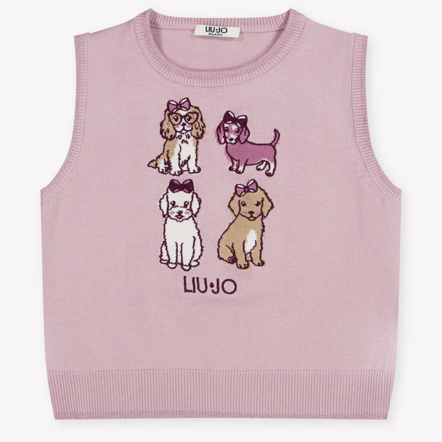 Liu Jo Girls Sweater in Light Pink