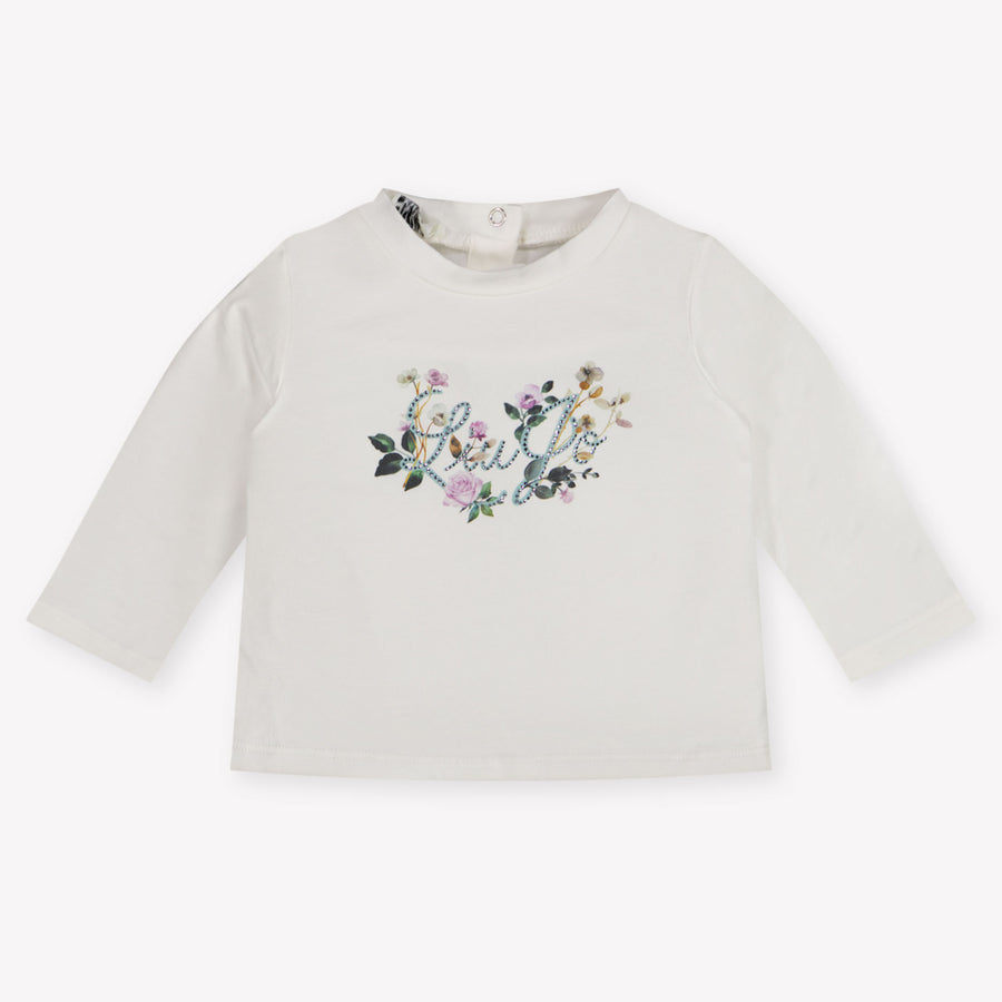 Liu Jo Baby Girls T-Shirt in Off-White