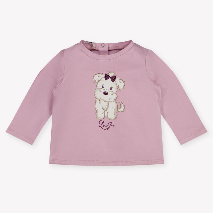 Liu Jo Baby Girls T-Shirt in Light Pink