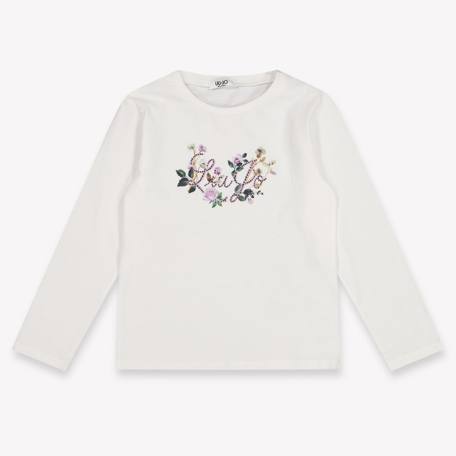 Liu Jo Girls T-Shirt in Off-White
