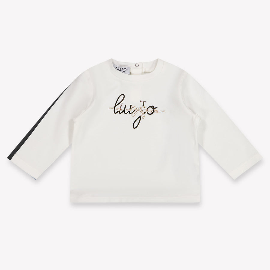 Liu Jo Baby Girls T-Shirt in Off-White