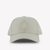 Stone Island Kids Boys Cap In Light Gray