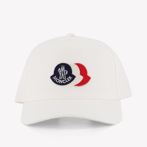 Moncler Kids Boys Cap In White