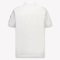 Moncler Kids Boys Polo In White