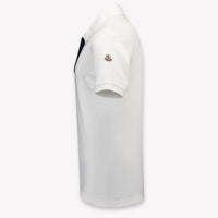 Moncler Kids Boys Polo In White