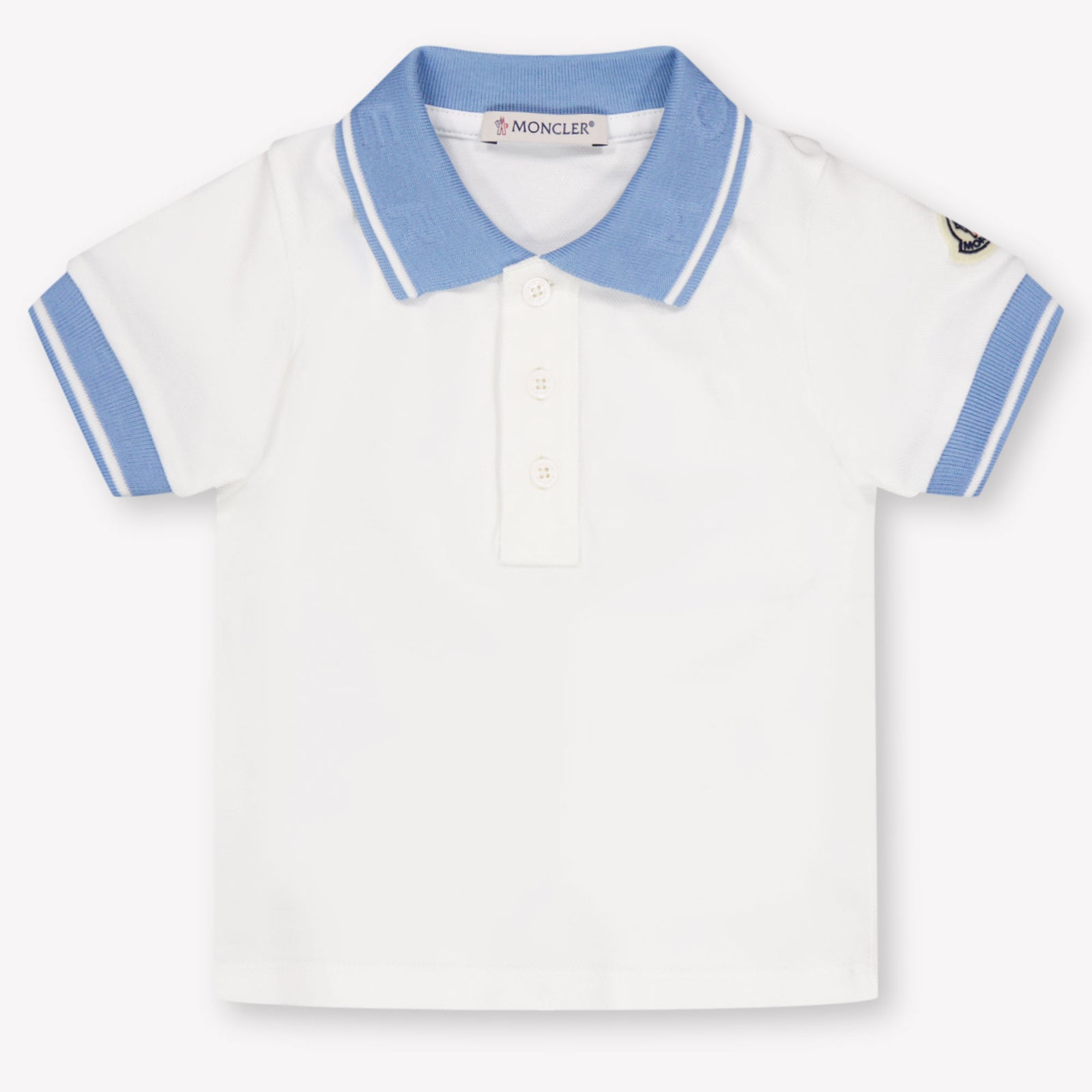 Moncler Baby Jongens Polo In Wit