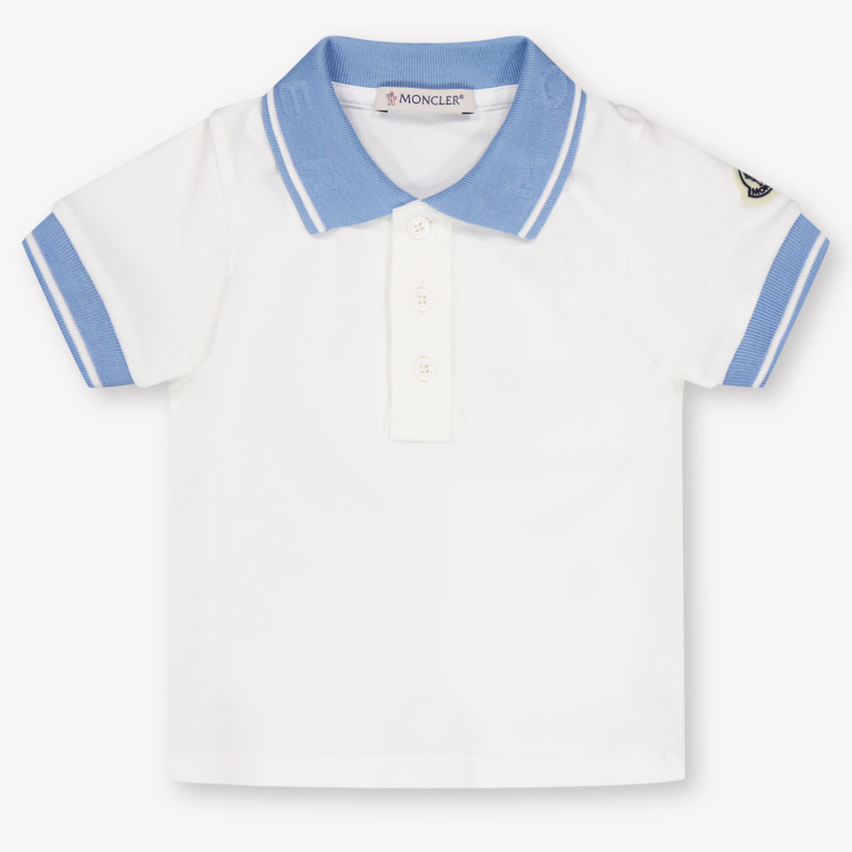 Moncler Baby Jongens Polo In Wit