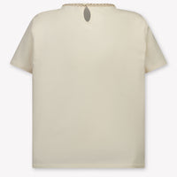 Moncler Kids Girls T-Shirt In OffWhite