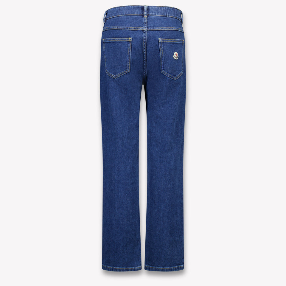 Moncler Kinder Jongens Jeans In Blauw
