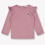 Moncler Baby Girls T-Shirt In Pink