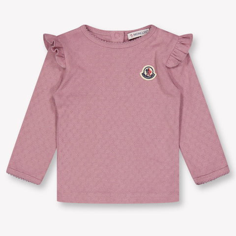 Moncler Baby Meisjes T-Shirt In Roze
