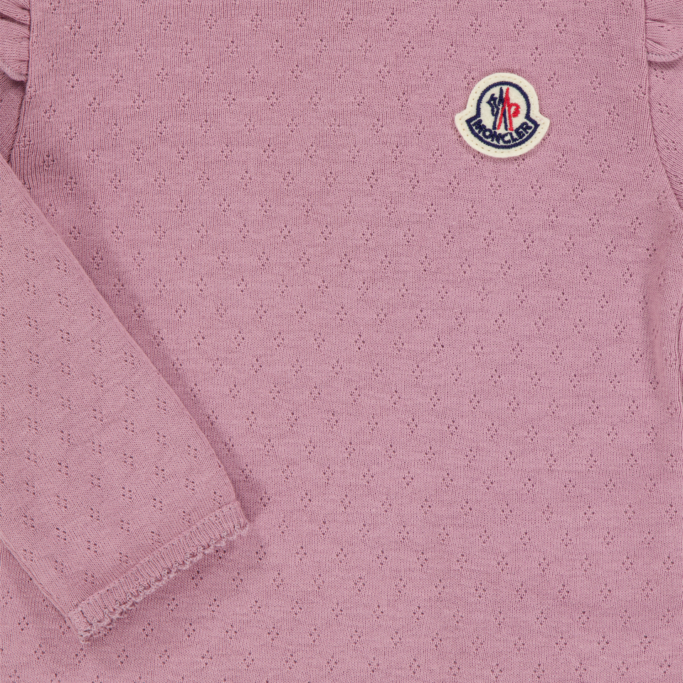 Moncler Baby Girls T-Shirt In Pink