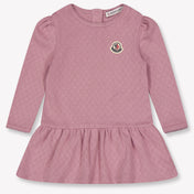 Moncler Baby Girls Dress In Pink
