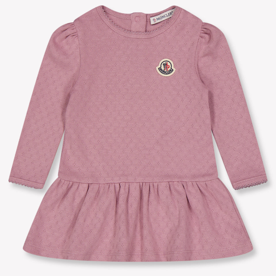 Moncler Baby Girls Dress In Pink