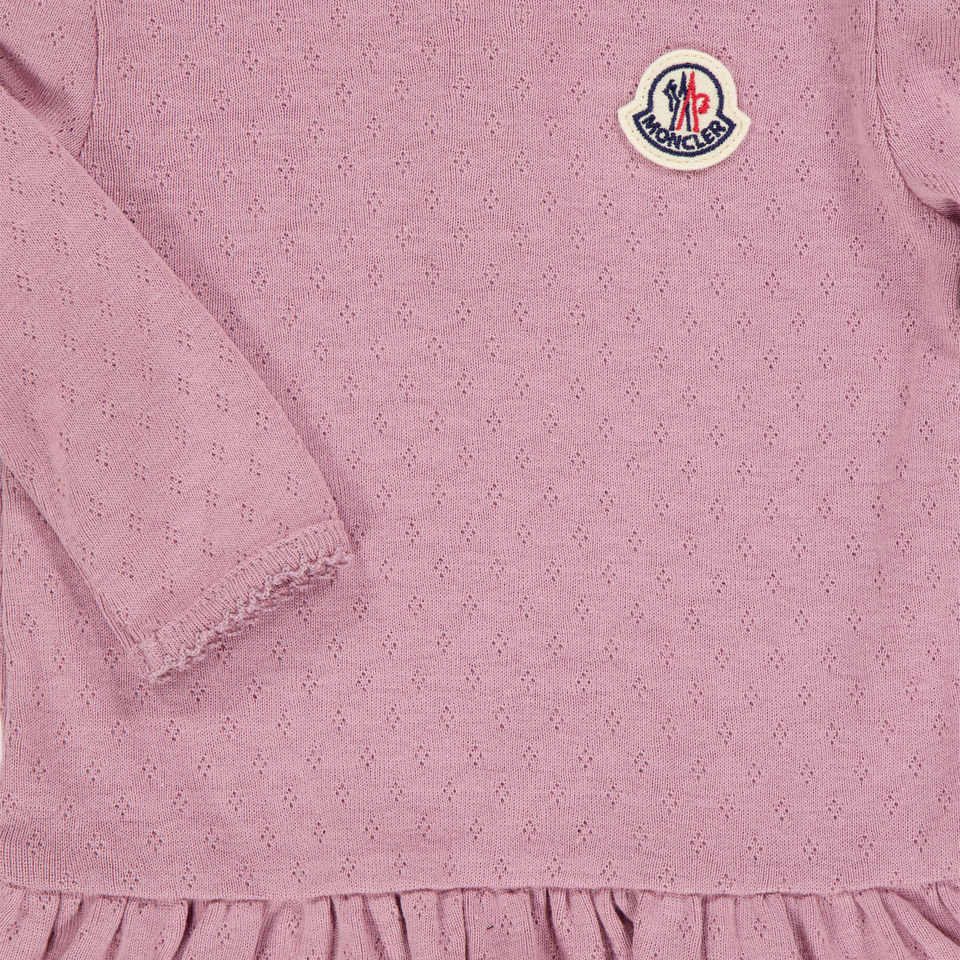 Moncler Baby Girls Dress In Pink